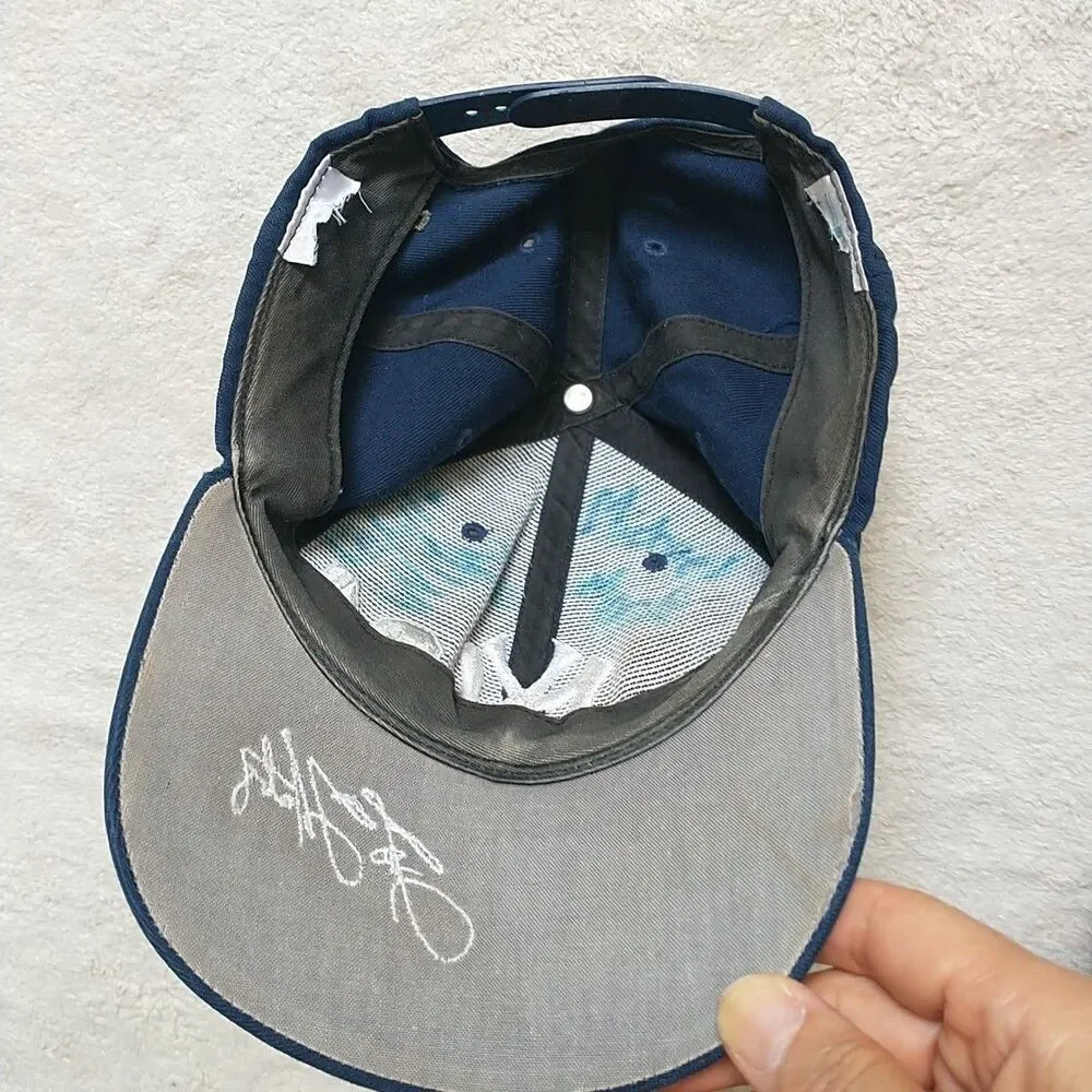 New York Yankees Hat Cap #24 Tino Martinez Embroidered Signed Michael Mark